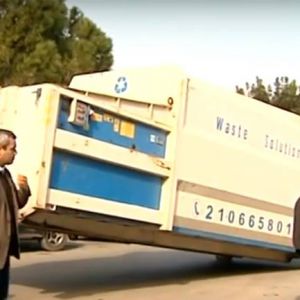Το press container της ανακύκλωσης στο ΠαΓΝΗ Το press container της ανακύκλωσης στο ΠαΓΝΗ
