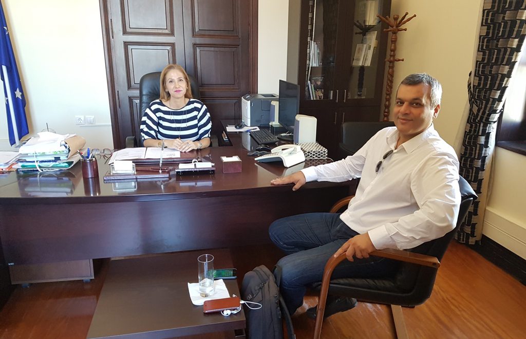 Συνάντηση της Συντονίστριας της Αποκεντρωμένης Κρήτης, Μαρίας Κοζυράκη με τον Πρόεδρο του ΕΣΔΑΚ και Αντιδήμαρχο Ηρακλείου Χάρη Μαμουλάκη